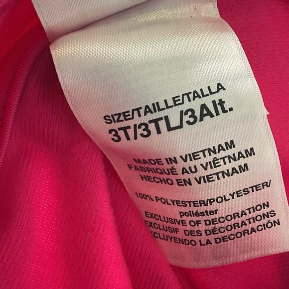 Adidas Kids Hot Pink & Black Track Jacket Size 3T - Picture 10 of 11